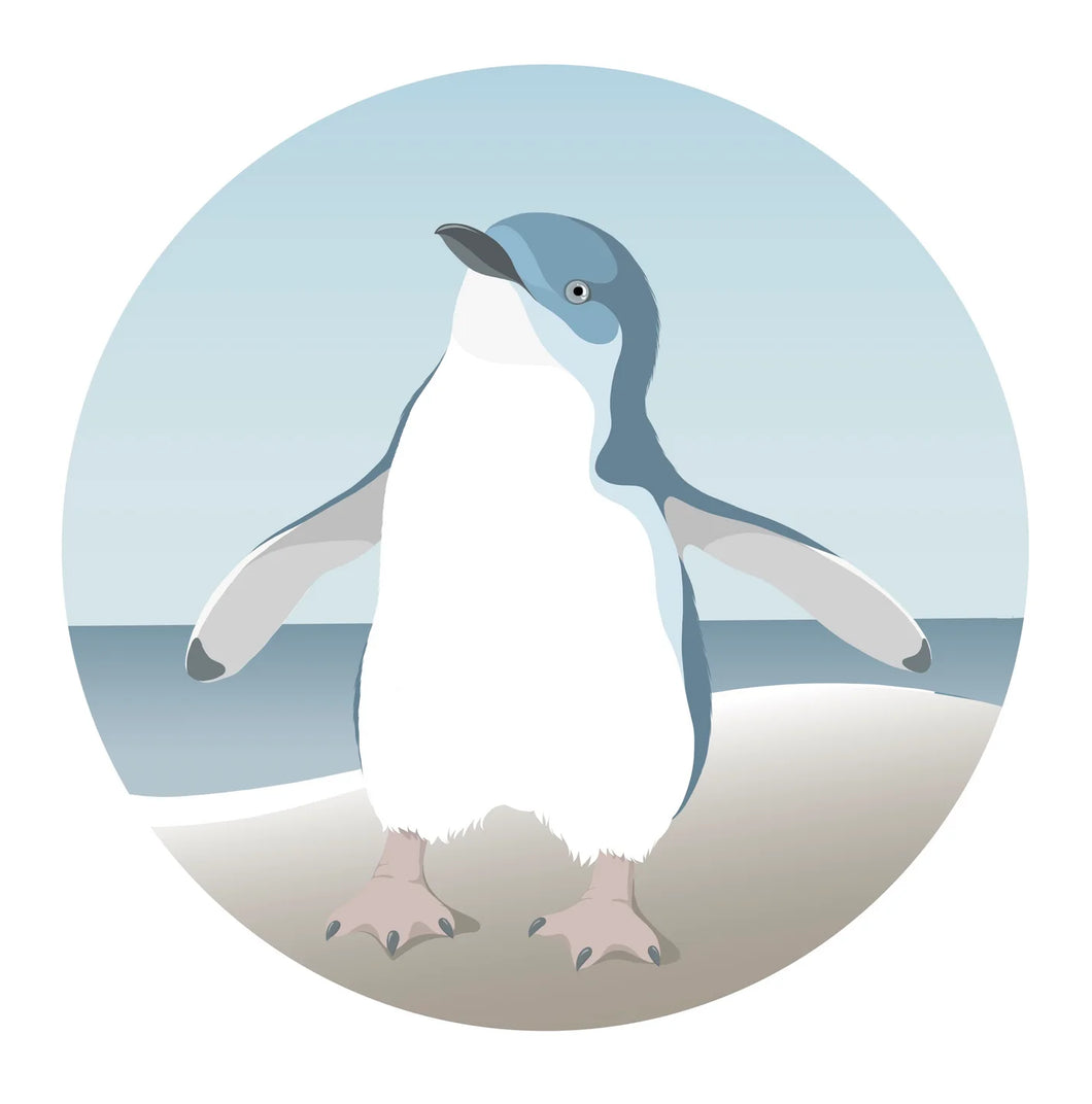 Art Spot Small - Blue Penguin