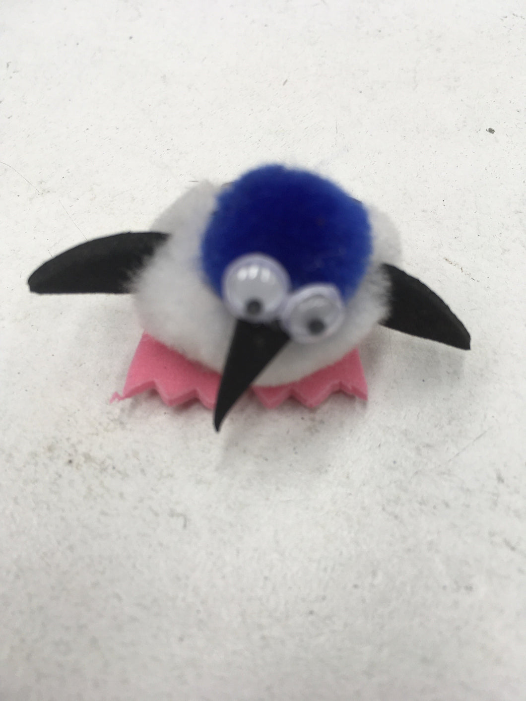 Blue Pom Pom Penguin  Magnet - Rozcraft
