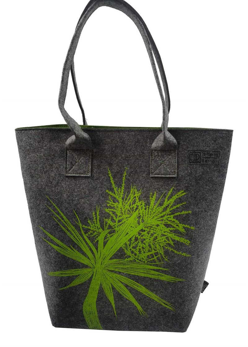 Eco Felt Cabbage Tree Tote Bag by Jo Luping