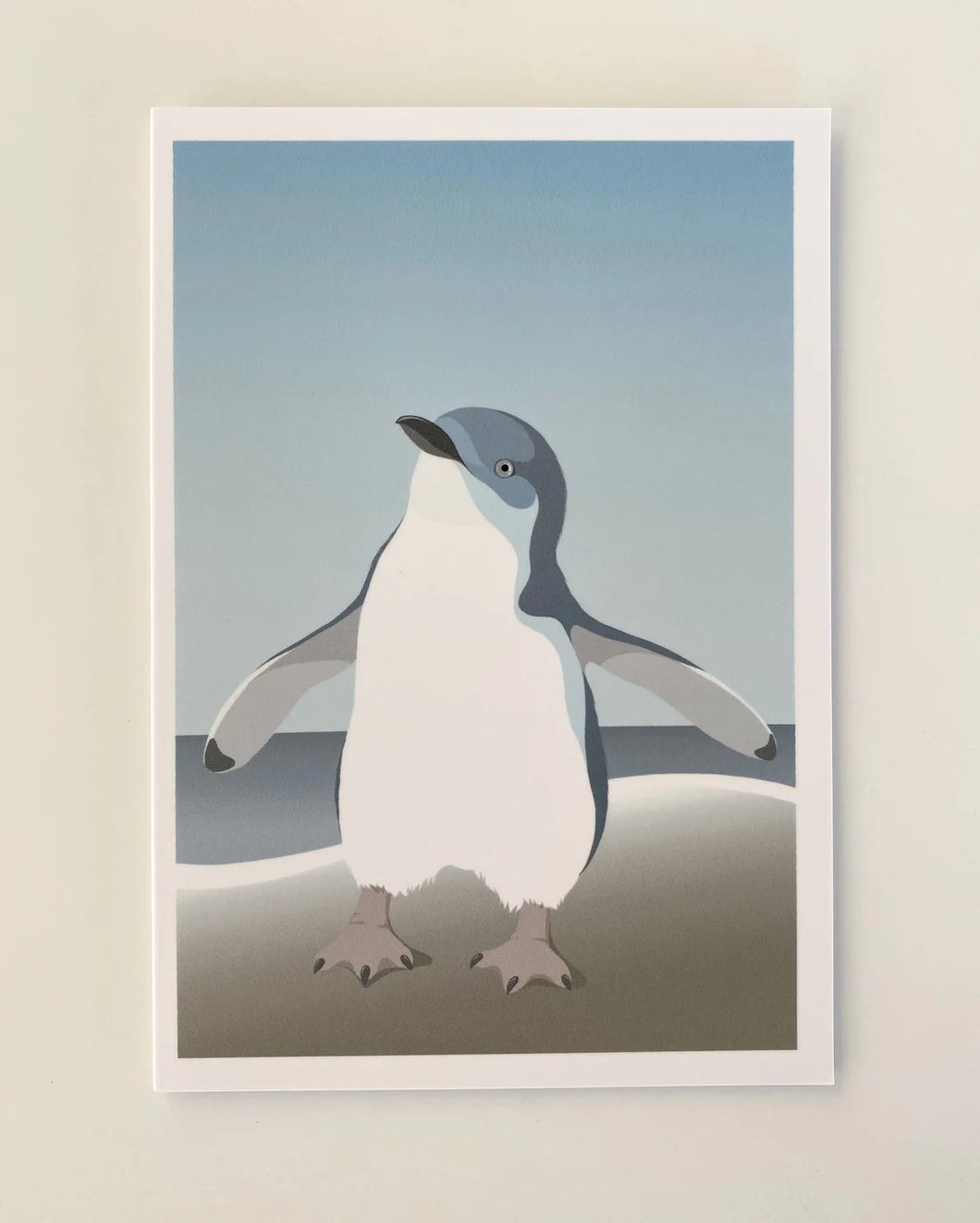 Blue Penguin Card - Hansby Design