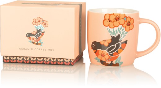 Ceramic Designer Birds Mugs - Matte Finish