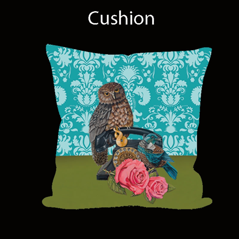Cushion Cover - Ruru & Phone - Angie Dennis