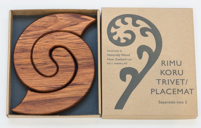 Rimu Koru Trivet - Plain - Naturally Wood