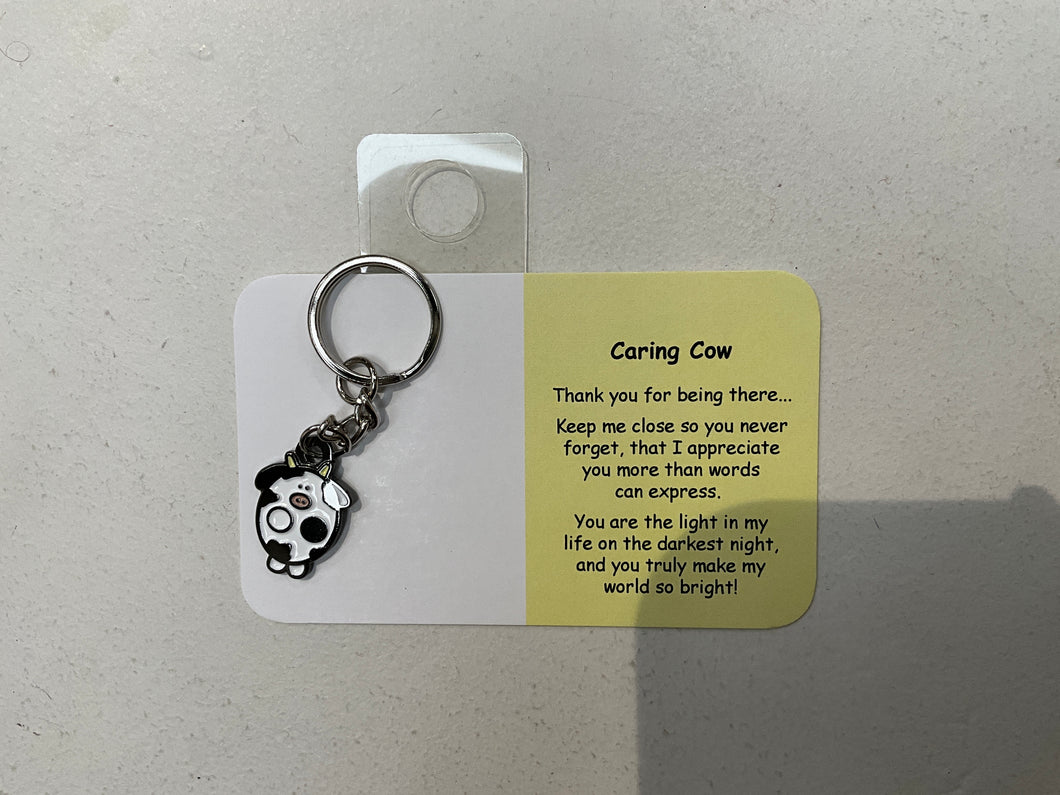 Little Joys- Caring Cow Keychain
