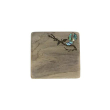 Load image into Gallery viewer, Paua &amp; Recycled Wood Coaster
