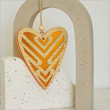 Load image into Gallery viewer, Hanging Ornament - Heart 5 Koru
