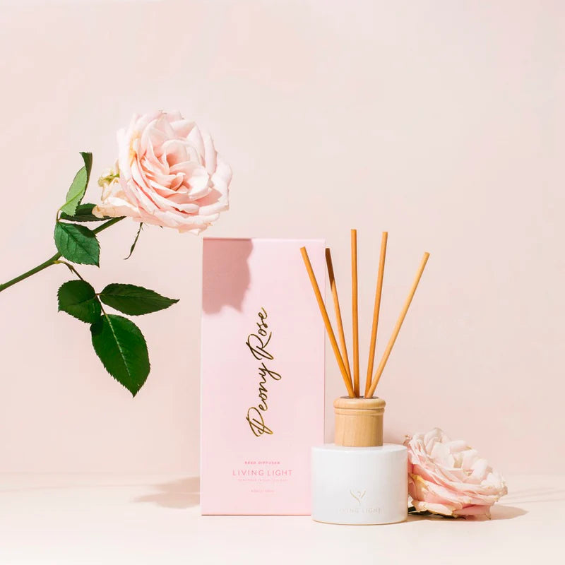 Peony Rose Reed Diffuser - Living Light - SALE