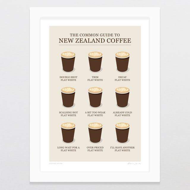 Coffee Guide Print by Glenn Jones