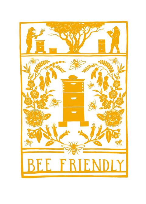 Bee Friendly - Tea Towel - Wolfkamp & Stone