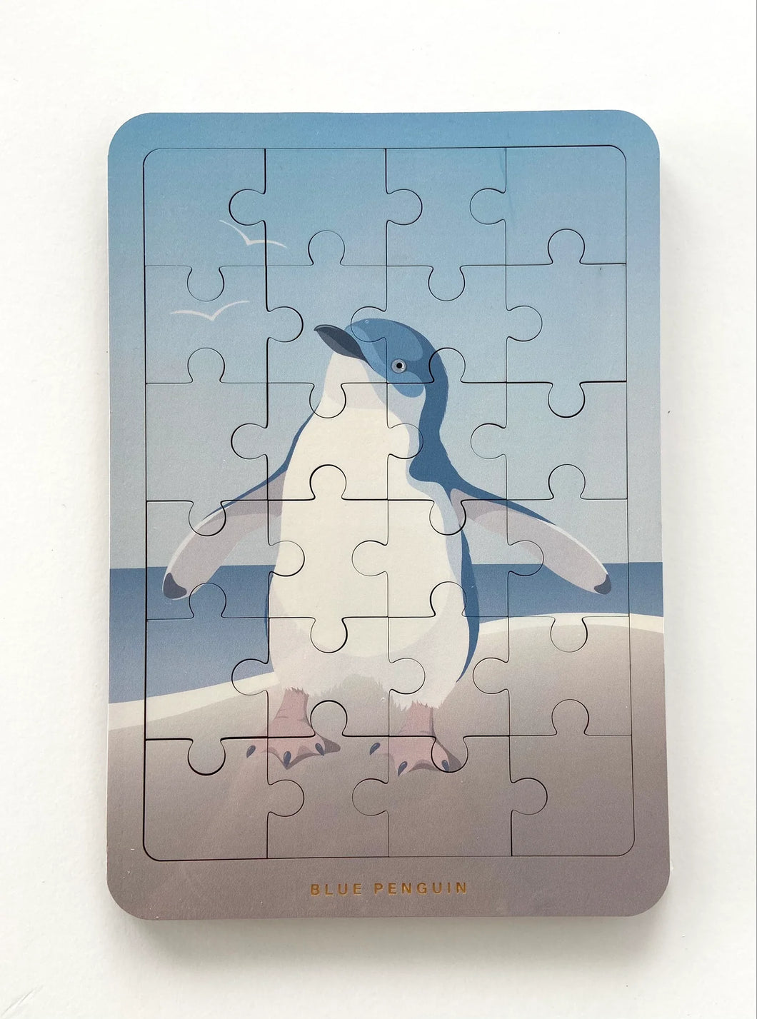 Jigsaw - Blue Penguin by Hansby Design