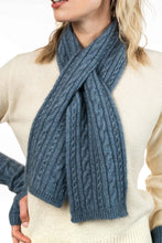 Load image into Gallery viewer, Cable Keyhole Scarf by Koru Knitwear available in 7 colours
