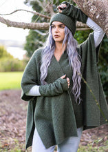 Load image into Gallery viewer, Zig Zag Textured Cape ONE SIZE by Koru Knitwear available in 3 colours
