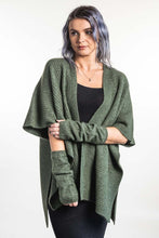 Load image into Gallery viewer, Zig Zag Textured Cape by Koru Knitwear available in 5 colours

