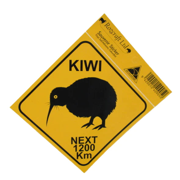 Road Sign Sticker - Kiwi & Sheep