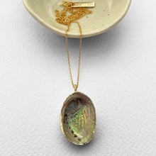 Load image into Gallery viewer, Nostalgem - Paua Shell Large Pendant Necklace
