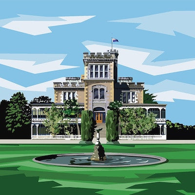 Larnach Castle Print by Ira Mitchell