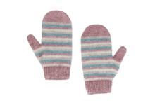 Load image into Gallery viewer, Kid&#39;s Striped Mittens - Available In 2 Colours
