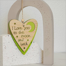Load image into Gallery viewer, Hanging Ornament - Love You to the Moon - Satin Acrylic
