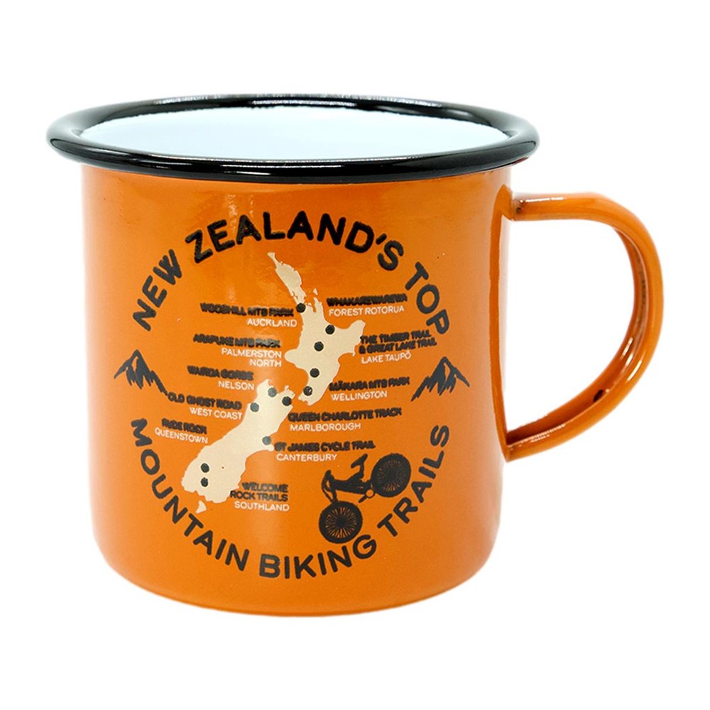 Enamel Mug  - Mountain Biking New Zealand