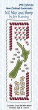 Load image into Gallery viewer, Cross Stitch Bookmark Kits - NZ Maps
