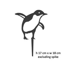 Load image into Gallery viewer, Steel Penguin Garden Stake

