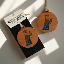 Load image into Gallery viewer, Rimu - Paua Decoration
