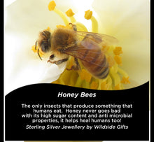 Load image into Gallery viewer, Sterling Silver Bee Stud Earrings
