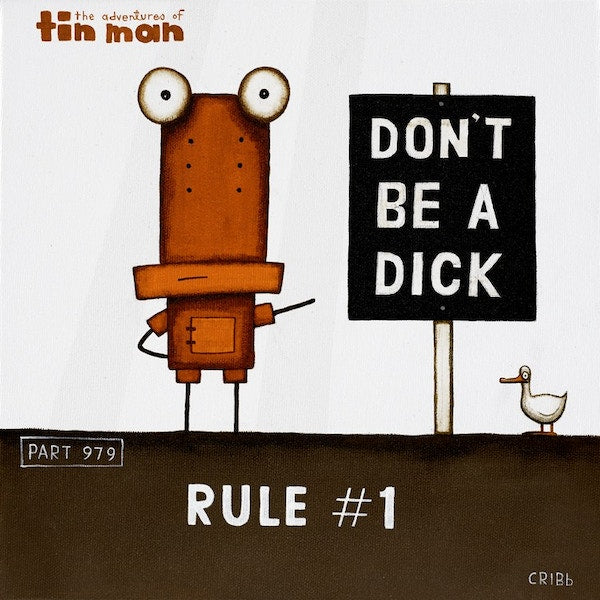 Rule #1 - Tin Man Framed Print by Tony Cribb