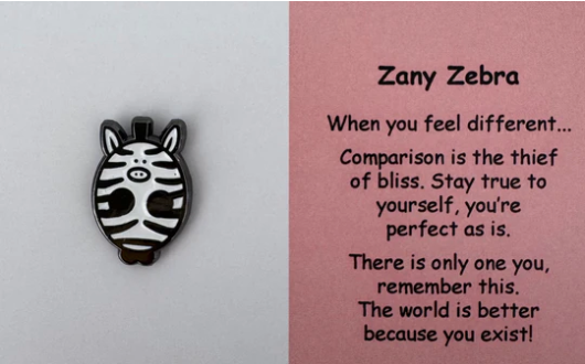 Zany Zebra Pin