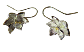 Sterling Silver Sun Orchid Drop Earrings