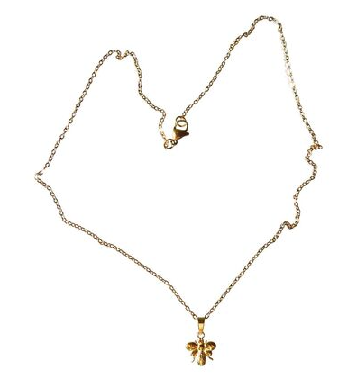 Bee Pendant 18K Gold Necklace
