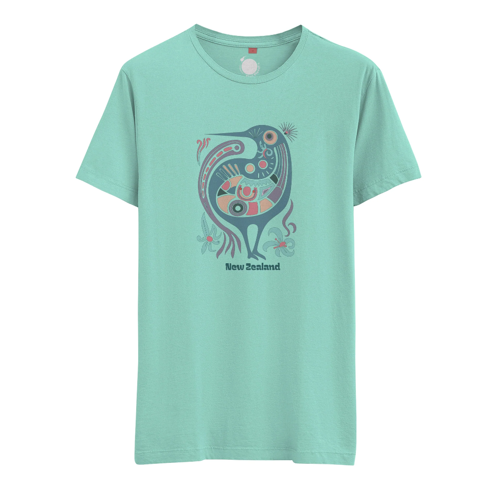 Womens New Zealand T Shirt - Floral Kiwi
