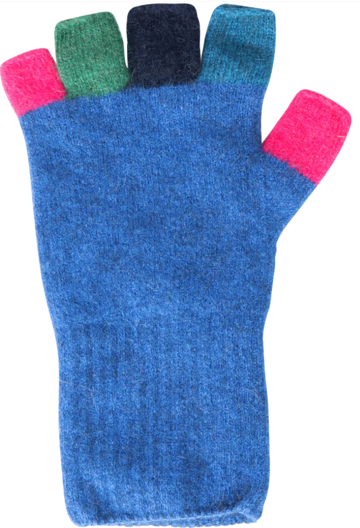 Multi Coloured Fingerless Gloves Available In 5 Styles - Native World