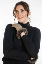 Load image into Gallery viewer, Fur Trim Gloves by Koru Knitwear - available in 2 colours
