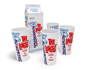 The Longest Drink  in Town- Set of 4 cups