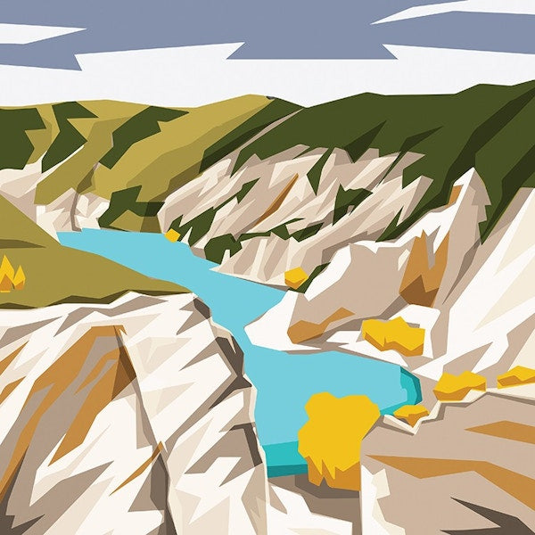 St Bathans Print by Ira Mitchell