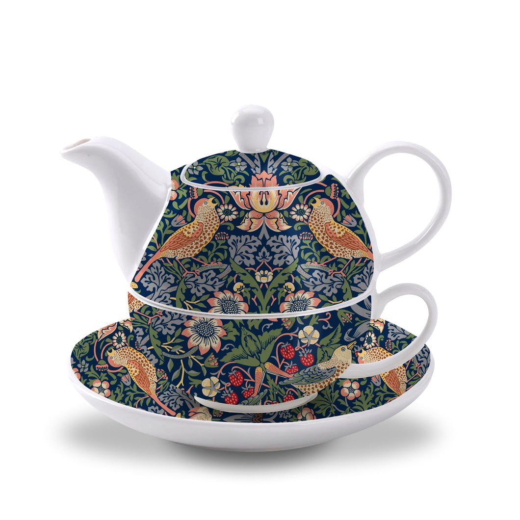 Tea for One - Strawberry Thief by William Morris