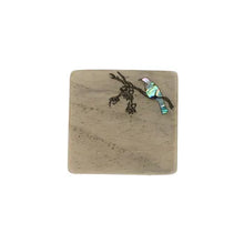 Load image into Gallery viewer, Paua &amp; Recycled Wood Coaster
