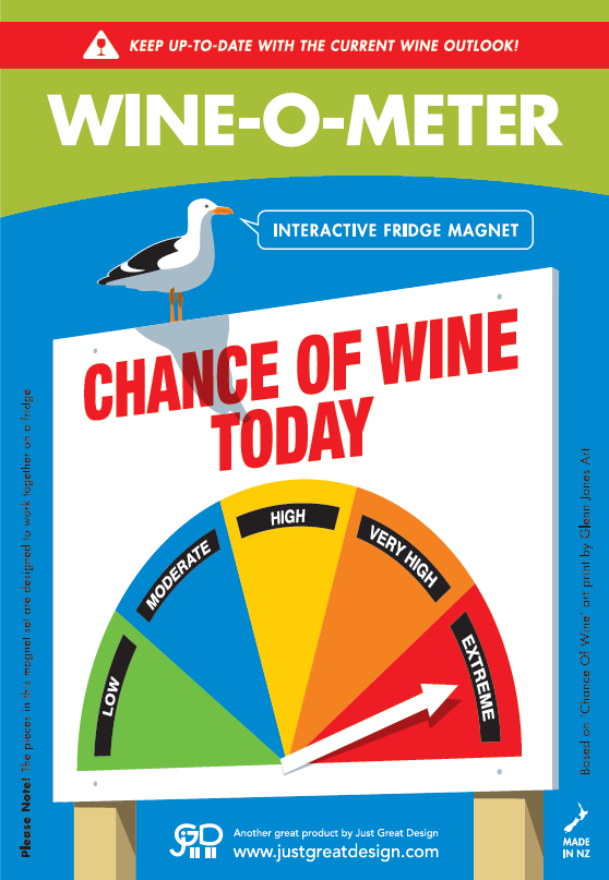 Wine-O-Meter Interactive Fridge Magnet!