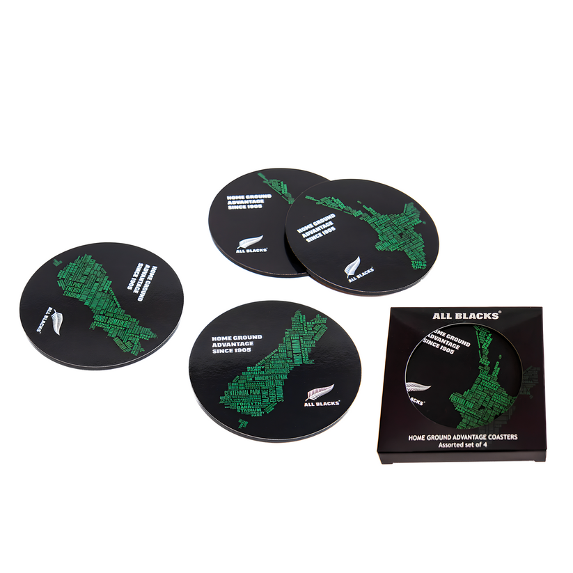 All Blacks Home Ground Advantage Coasters - Set of 4