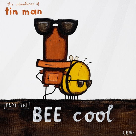 Bee Cool Tin Man Box Framed