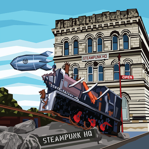 Steampunk Train Art Print