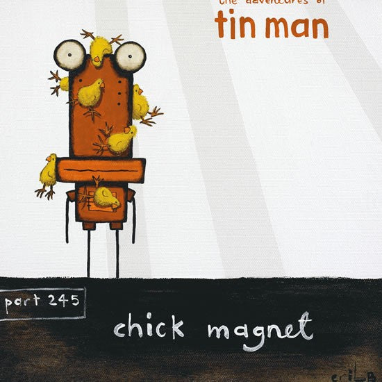 Chick Magnet Tin Man Box Framed