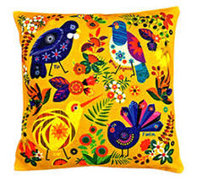 Load image into Gallery viewer, Bird-themed Retro Cushion Cover
