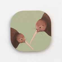 Load image into Gallery viewer, Soft Square NZ fauna Wood Coasters
