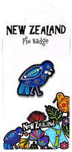 Load image into Gallery viewer, Colorful NZ bird Retro Pin Badge
