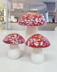 Hokitika Glass Mushroom Mini
