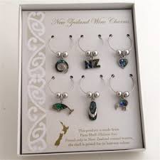 Paua Wine Charms - Set of 6