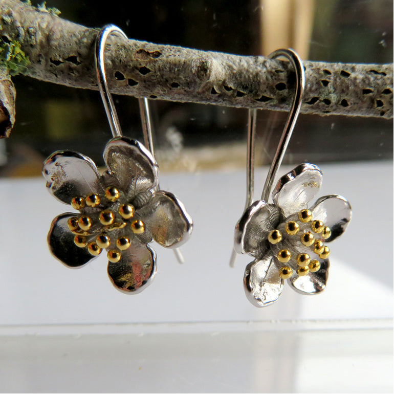 Manuka Drop Earrings - Sterling Silver