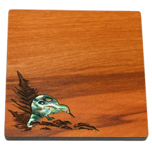 Load image into Gallery viewer, Paua-Adorned Rimu Coaster
